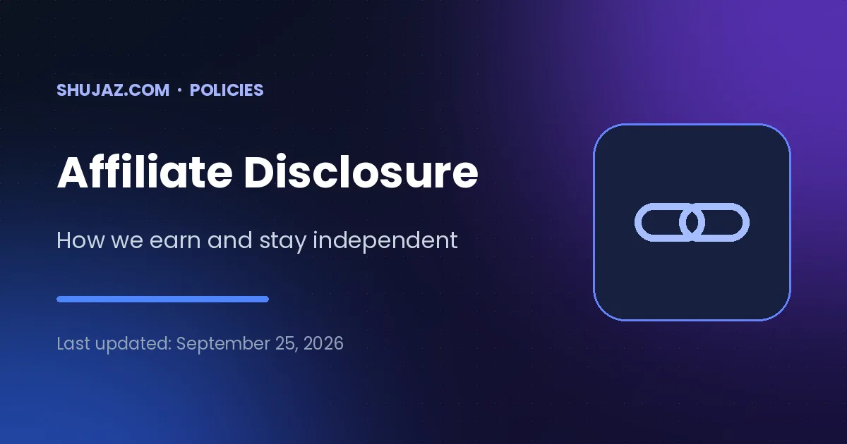 Affiliate disclosure – How we earn money, and why it never changes our reviews.