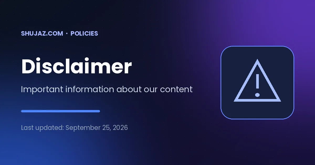 Disclaimer – Important limits of the information in our AI tools directory and prompts library.