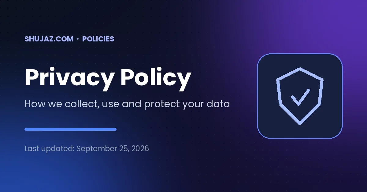 Privacy policy – What we collect, why we collect it, and the choices and rights you have.