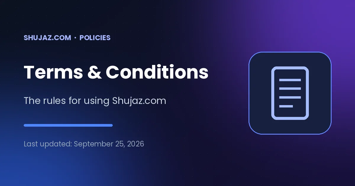 Terms and conditions – The simple rules for using our AI tools directory and prompts library.