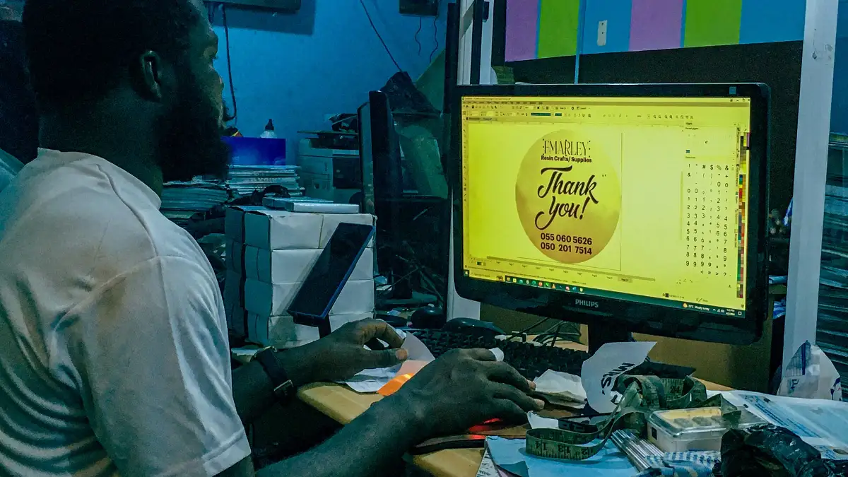 Canva AI graphic designers working on designs